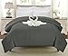 Swift Home Queen Comforter - Lightweight & Extra Soft Down Alternative Bedding - All-Season Comfortable Bed Comforter - Wrinkle Fade Stain Resistant - Grey, Queen