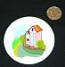 3 button / pin printed with contemporary, condominium, coattage