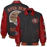 San Francisco 49ers Charcoal Wool/Leather Super Bowl Champions Commemorative Jacket