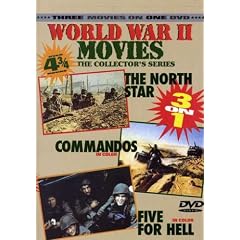 World War II Movies - The North Star/Commandos/Five for Hell