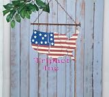 Americana Home Décor Metal Chimes - Us Map