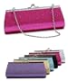 Glitter Evening Clutch Bag, light blue
