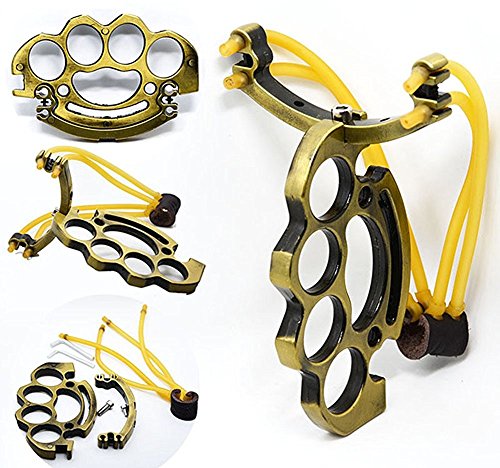 Yan's Slingshot Outdoor Catapult with Rubber Bands + Arm Band Bag