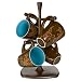 Café 4-pc. Mug Set with Mug Tree - Blue