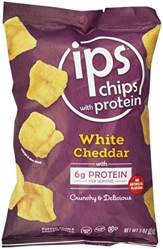 ips Protein Chips, Aged White Cheddar, 3 Ounce by Ips The Original Egg White Chips