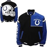 G-III Indianapolis Colts Genuine Suede Leather Jacket