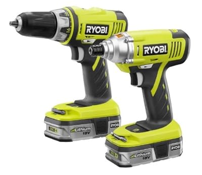 Factory-Reconditioned Ryobi ZRP839 ONE Plus 18V Cordless Lithium-Ion 2-Tool Combo Kit