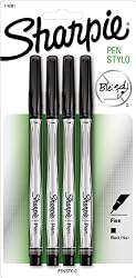 Sharpie Pen Fine Point Pen, 4 Black Pens (1742661)