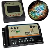 HQRP 20 Amp 12V / 24V Solar Charge Power Controller / Regulator 20A 300W with Remote Meter & LED Indicator plus HQRP Coaster