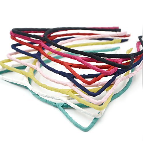 Angelakerry 10pcs mix color cat ear girl metal black headband sim…