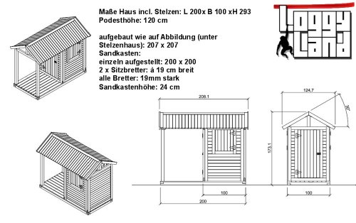 Imagen 2 de LoggyLand 9303 - zanco casa con arenero