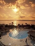 IMAGE OF Royal Suite in the Dead Sea Spa Hotel Overlooking the Dead Sea in Jordan Stretched Canvas Poster Print by Richard Nowitz, 30x40