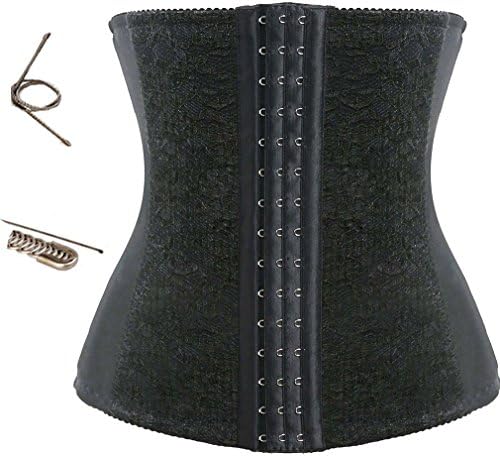 Pandolah Lace Elastic Waist Training Steel Bone Lingerie Sets XS-6XL