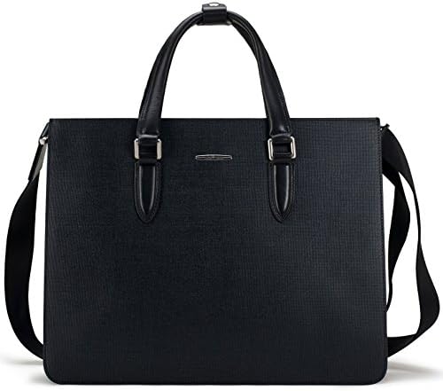 Wild Rhino Leather Man Bag Handbag Business Casual Men's Briefcase Bag Black