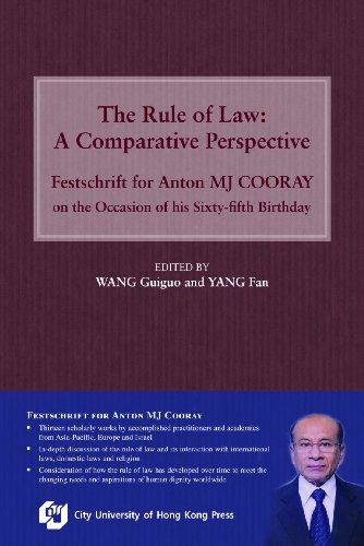 The Rule of Law: A Comparative Perspective - Festschrift for Anton MJ COORAY on the Occasion of his Sixty-fifth Birthday