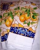 Lemon Grove Terry Kitchen Tea Towels Set/2