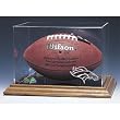 Denver Broncos NFL Football Display Case (Wood Base)