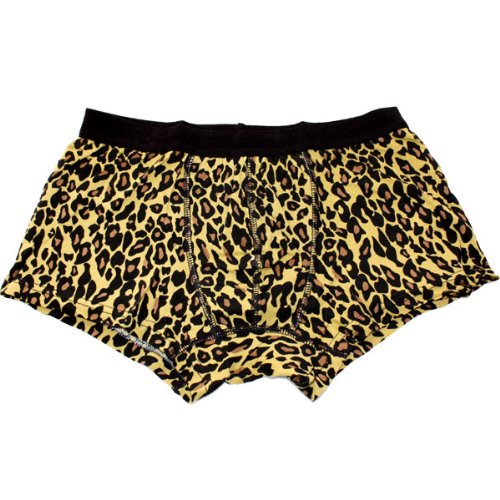 【7/31マデ半額・50％OFF!!357円】メンズ・プリントデザイン・ボクサーパンツ・ブリーフ・トランクス・(LEOPARD)