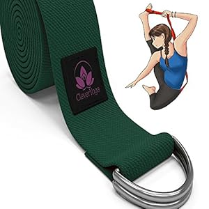 8-Foot Yoga Strap Made With The Best, Durable Cotton - Comes With Our Special 