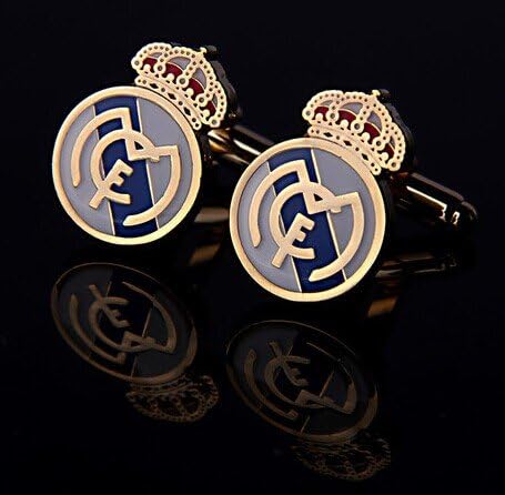 easygoal-Men's Cufflinks World Cup Real Madrid Football Club Cuff Links