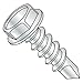#14 x 1 1/2" Self-Drilling Screws/Unslotted/Hex Washer Head/Steel/Zinc / #3 Drill Point (Carton: 1,250 pcs)