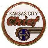 Kansas City Chief Railroad Pin 1"