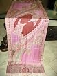 Shawls and Scarves-pink Wool Paisley Pashmina Shawl Wrap Scarf Hand Crafted Paisley Designs 80x30 Free Shipping