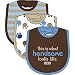 Carter's Boys Baby Bibs 3 Pack O/S