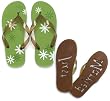 Daisy Just Married Flip Flops