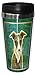 White and Grey Italian Greyhound Dog Travel Mug, Stainless Lined Coffee Tumbler, 16-Ounce -Puppy Lovers - Tree-Free Greetings sg24076