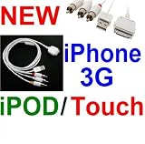 Best Price BestDealUSA Multi-function AV RCA Cable w/ USB For iPod Nano / Video / Touch / iPhone 3G