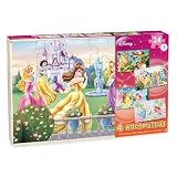 Disney Girls 4 Pack Wood Puzzles