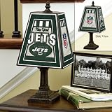 New York Jets 14 Inch Art Glass Lamp