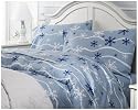 Pike Street 135-Gram Printed Flannel Duvet Covers, Snowflake