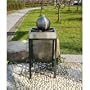 Unique Arts Opaque Design Solar Wall Light, Angled, Stainless Steel