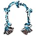 BLUEISLAND Dog Rope Toys for Aggressive Chewers Tough Rope Chew Toys for Large and Medium Dog 3 Feet 5 Knots Indestructible Cotton Rope for Large Breed Dog Tug of War Dog Toy Teeth Cleaning (XL)