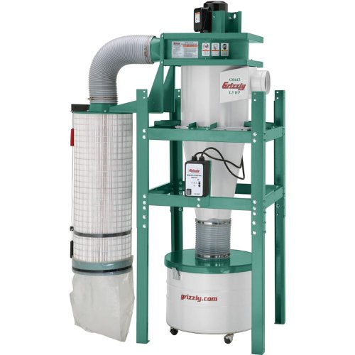 Grizzly G0443 1-1/2 HP Cyclone Dust Collector Grizzly G0443 1-1/2 HP Cyclone Dust Collector
