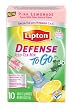 Lipton Green Tea To Go, Defense Pink Lemonade, 10-count, 0.06-Ounce Boxes (Pack of 6)