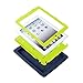 iPad 4 Case, Vogue Shop 3in1 Hybrid Case Cover for iPad 2 3 4 Hard Cover for iPad 2 3 4 Printed Design Pc+ Silicone Hybrid High Impact Defender Case Combo Hard Soft Case Cover (Navy+Green)