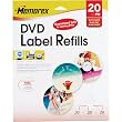 Memorex White Matte DVD Labels