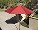 Formosa Covers 9ft Umbrella Replacement Canopy 8 Ribs in Brick Red (Canopy Only)