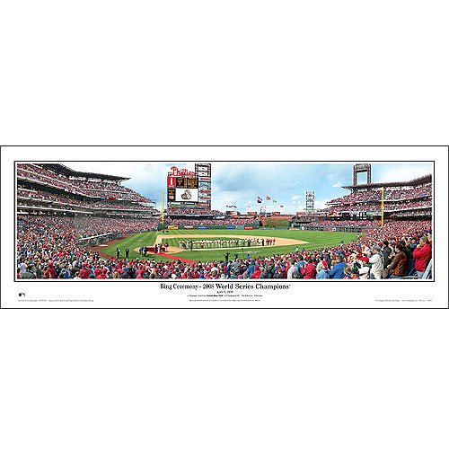 Everlasting Images Philadelphia Phillies Ring Ceremony 2008 World Series Champions Unframed Panoramic