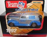 Detroit Lions 1992 NFL Diecast Sedan 1:63 Scale Collectible Limited Edition Football Team Car By White Rose Matchbox