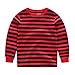 CNBABY Toddler Boys Striped 2 Piece Pajama Set 100% Cotton (1-8Years)