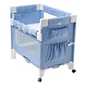 ARM'S REACH CONCEPTS Blue Dot Mini Co-sleeper Bassinet - Mini 20''x 34"