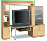 Bestar Honey/Maple Prelude Hutch 14501