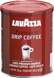 Lavazza Premium Drip Coffee, 100% Premium Arabica Ground Coffee, 10-Ounce Cans (Pack of 4)
