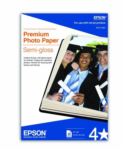 PAPER, PREMIUM SEMIGLOSS, 4X6, 40 (S041982)