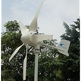 Home Wind Turbine Generator 5-Blade 500W Max/12V - Low Wind Model