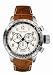 Nautica A29507 Gents Brushed Sliver Case/ White Dial/Swiss Movement/ Brown Croco Pattern Leather Strap